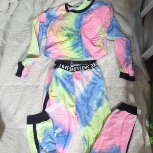Colorful Tie-Dye Kids Matching Set